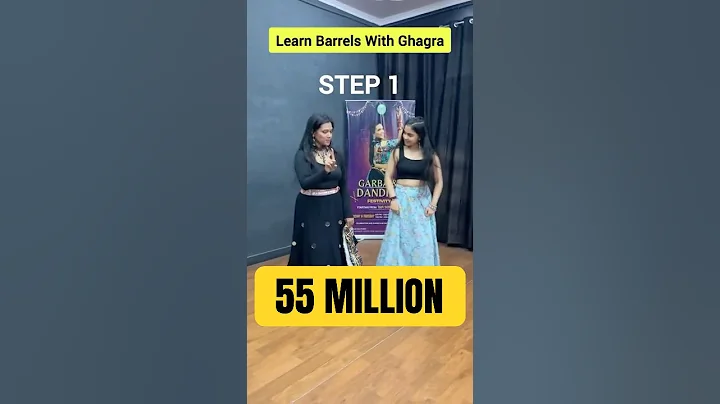 55 MILLION 🔥 BARRELS WITH GHAGRA | Dance Fun #garbasteps #barreljump #garbadance #ghagra #viral thumbnail