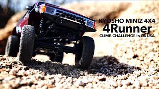 Kyosho MINIZ 4X4 4Runner CLIMB CHALLENGE in CA USA. 京商ミニッツ　チャレンジ！