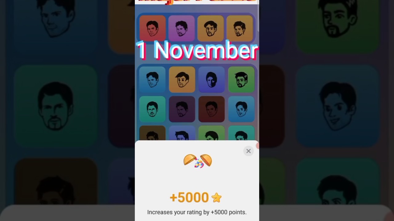 1 November Major Puzzle Solved. Major Daily Combo Cards Today 1 November 2024. 