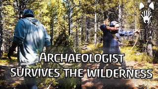 Surviving in the woods alone | Archaeology, Bushcraft, Dog Science.