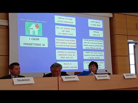 Video Intervento di Nicola Taurozzi, Primario Emerito ASST Mantova - I CAU (Centri di Assistenza Urgenza)