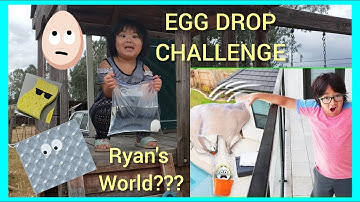 EGG DROP EXPERIMENT CHALLENGE with Ryan Toy