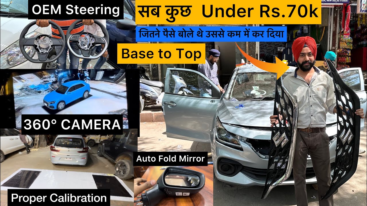 2023 Maruti Baleno Modified With 360 Degree Camera Installed Base To