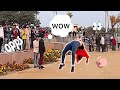 Public reaction  girl flip  cute funny girl