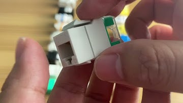 Overview of Cat6 UTP module keystone jack for faceplate & patch panel using on network lan cable