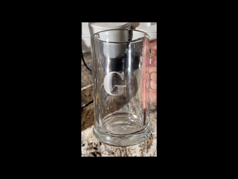 Glowforge glass etching Glowforge glass etching