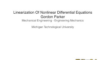 Linearization of Nonlinear Differential Equations