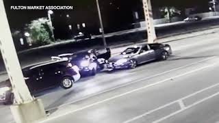 Private camera captures video of ride-share being shot at in Chicago