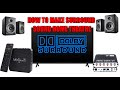 How to make surround sound using audio rush 51 and tv box diy chepeast home theatre