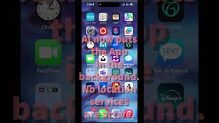 Spime Background Location services