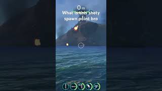 I spawned by the side of the aurora💀#subnautica #aurora #weird #spawnlocation