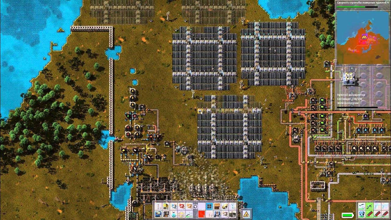 Факторио чертеж солнечной электростанции Factorio (s1e19) - Солнечные фермы - YouTube