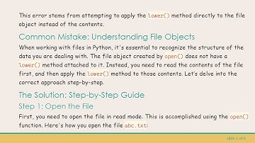 How to Turn All Characters in a File into Lowercase in Python