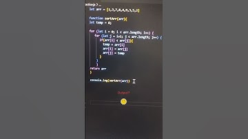 sort an array in descending order using nested loops in javascript ⚡⚡✨