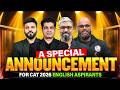 A Big Surprise for CAT 2026 English Aspirants | Revealing Soon