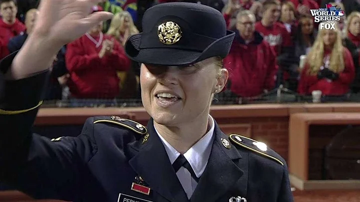 Sgt. Permenter sings 'God Bless America'