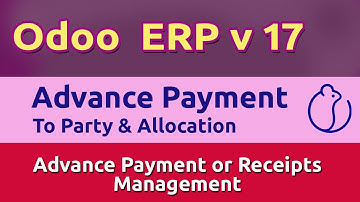 Advance payments to / from Party in Odoo Ver 17.0