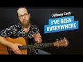 🎸 I've Been Everywhere • Johnny Cash guitar lesson w/ chords