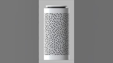 Perforated Cylinder Bluetooth Speaker #rhinograsshopper #architecture #parametric #라이노3d #그래스호퍼