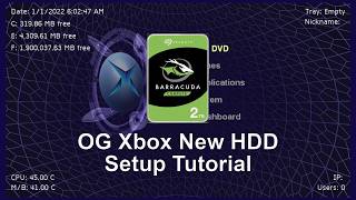 Setting Up A New Hdd For A Hard Modded Original Xbox Cerbiosunleashx