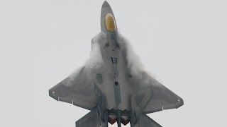 F-22 Raptor Stall and Tail Slide NY Air Show 2015