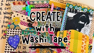 10 Ways to use WASHI TAPE in Paper Crafts and Junk Journals | Washi Tape Art!
