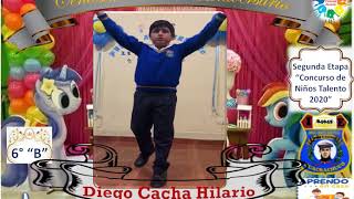 Diego Andrei Cacha Hilario Participando En El I Concurso Virtual De Niños Talento 2020