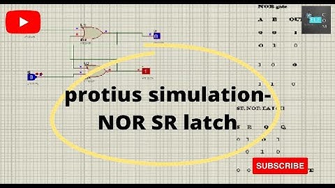 Proteus simulation- NOR SR latch