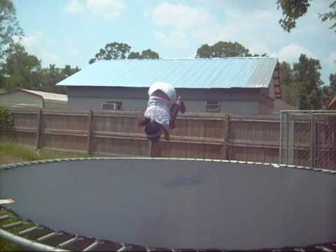 Miss Blabber Mouth on the Trampoline