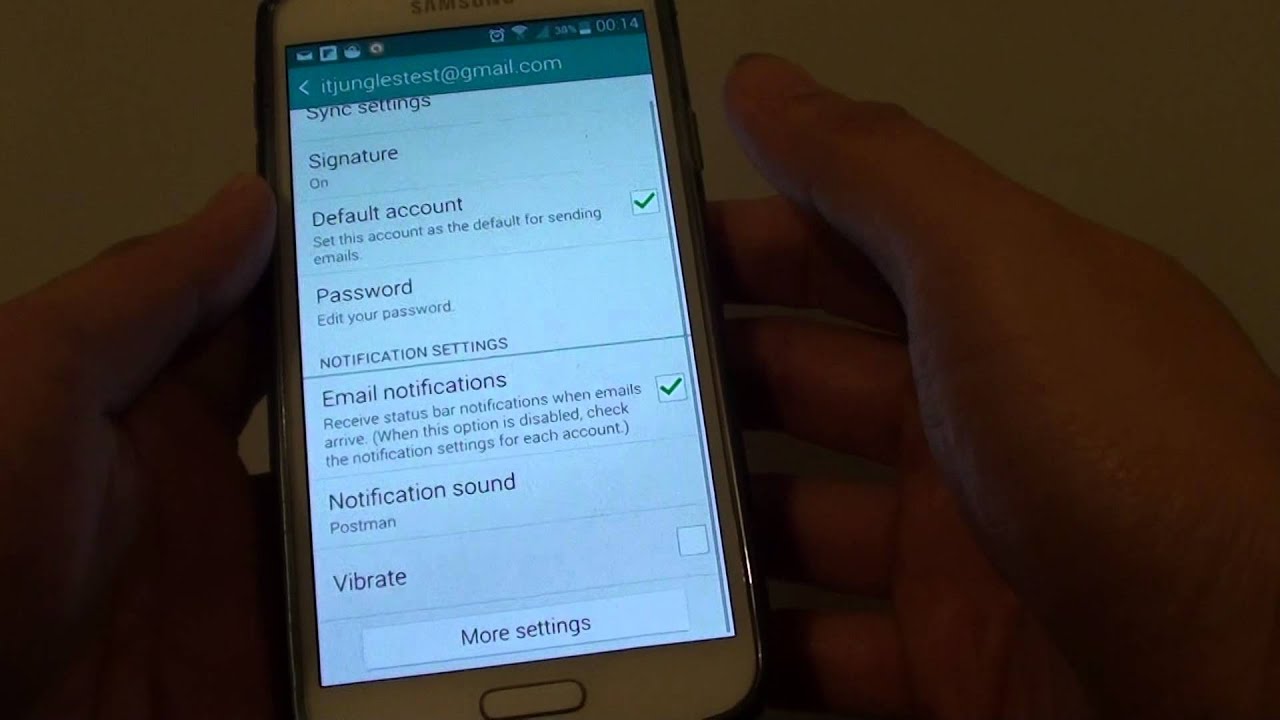 Samsung Galaxy S5 How to Enable Disable Email Signature Samsung Galaxy S5 How to Enable Disable Email Signature