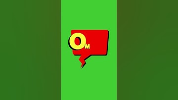 😲 OMG Chat Sticker on Green screen Background