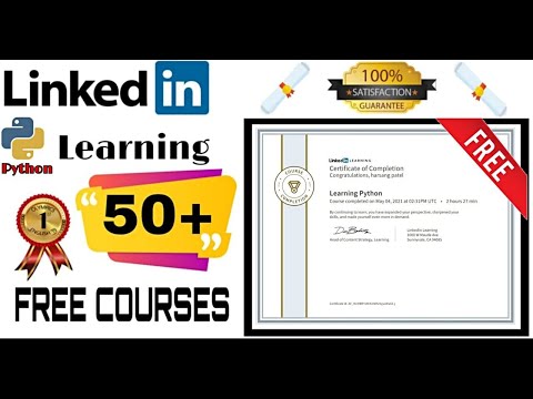 LinkedIn Learning Python Free Courses || Free LinkedIn Certificate ||