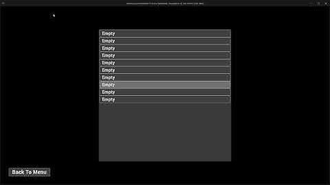 Main Menu And Save/Load System Showcase - Unreal Engine 5