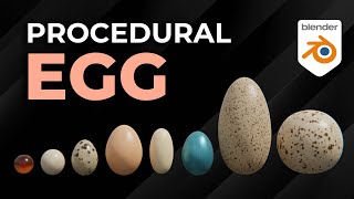 All Eggs in 1 Geometry Nodes | Blender Procedural Egg   #geometrynodes #blender3d #b3d