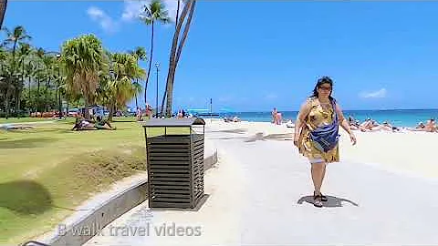 [4K] WALKING LIFE WAIKIKI BEACH  Hawaiian Ala Moana Honolulu Hawaii NIGHT 2022 Walking Tour & Travel