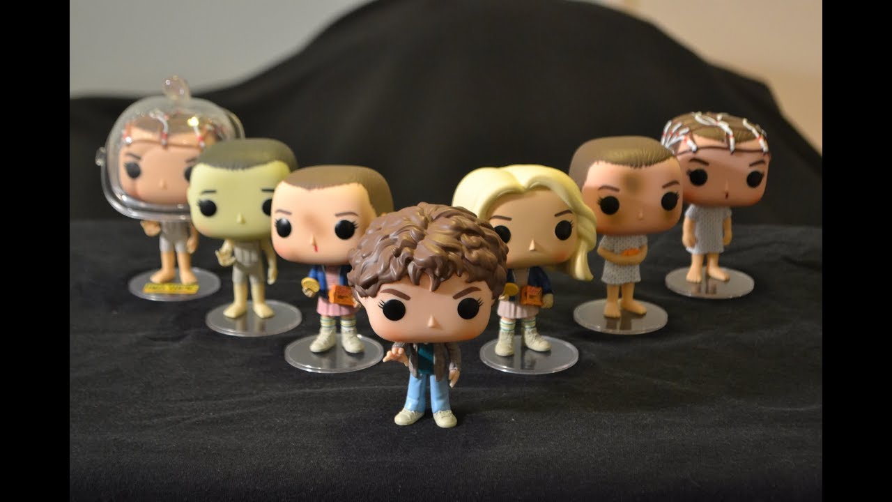 Stranger Things Eleven Funko Pop Figure Collection Comparison