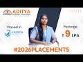 A Successful Placement Story of Our #Adityan Jahnavi Pragna | Aditya Degree Colleges