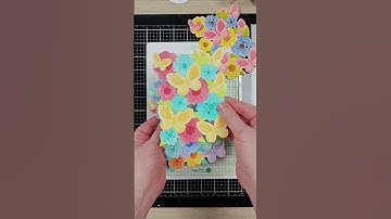 Butterfly Blossom Texture Die Card Ideas  #waffleflowercrafts #diecutting  #cardmakinghobby