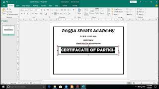 Computer application 2 Publisher tutorial part 1