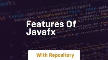 features of javafx