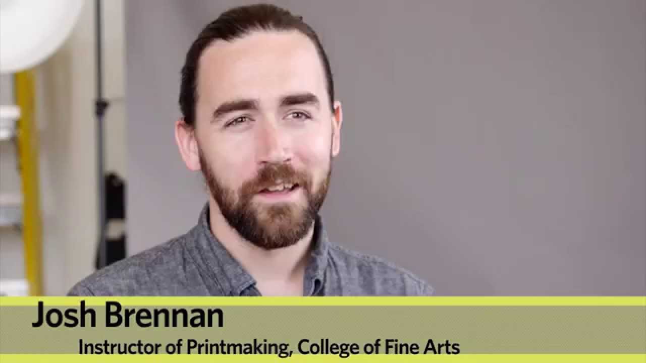 Instructor Josh Brennan on BU Summer Studios Printmaking