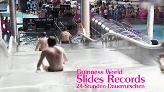 Guinness World Records 2013, Slides, 24-Stunden-Dauerrutschen, Rutschen-Paradies GALAXY ERDING