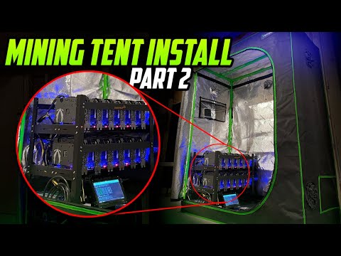 How To Get Free Heat In The Winter | Step By Step Mining Grow Tent Install