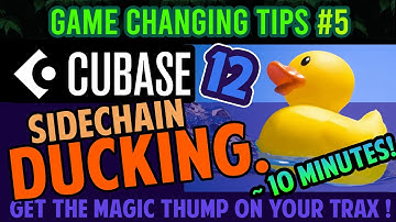 CUBASE TIPS #5 - SIDECHAIN DUCKING - make your track THUMP MORE!