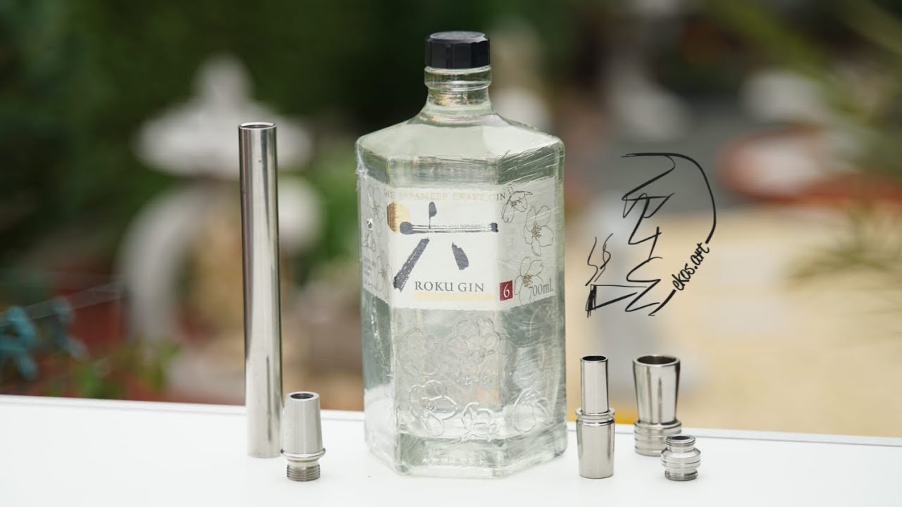 Shisha aus Roku Gin Flasche bauen 🎎 | ekos.art