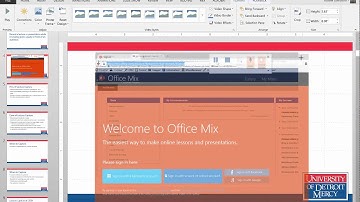 Recording a Lecture with Office Mix