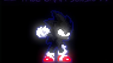 True Dark Sonic - Sonic 3 A.I.R Mod -