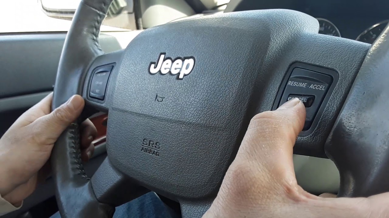 2005/10 Jeep grand Cherokee,CRUISE CONTROL COMO Y DONDE USARLO - YouTube