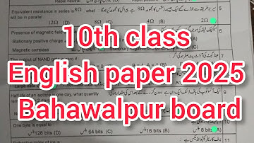 10th class English paper 2025/group 1,2 English paper 2025