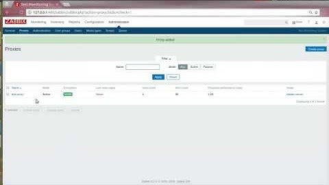 how to add proxy in zabbix frontend